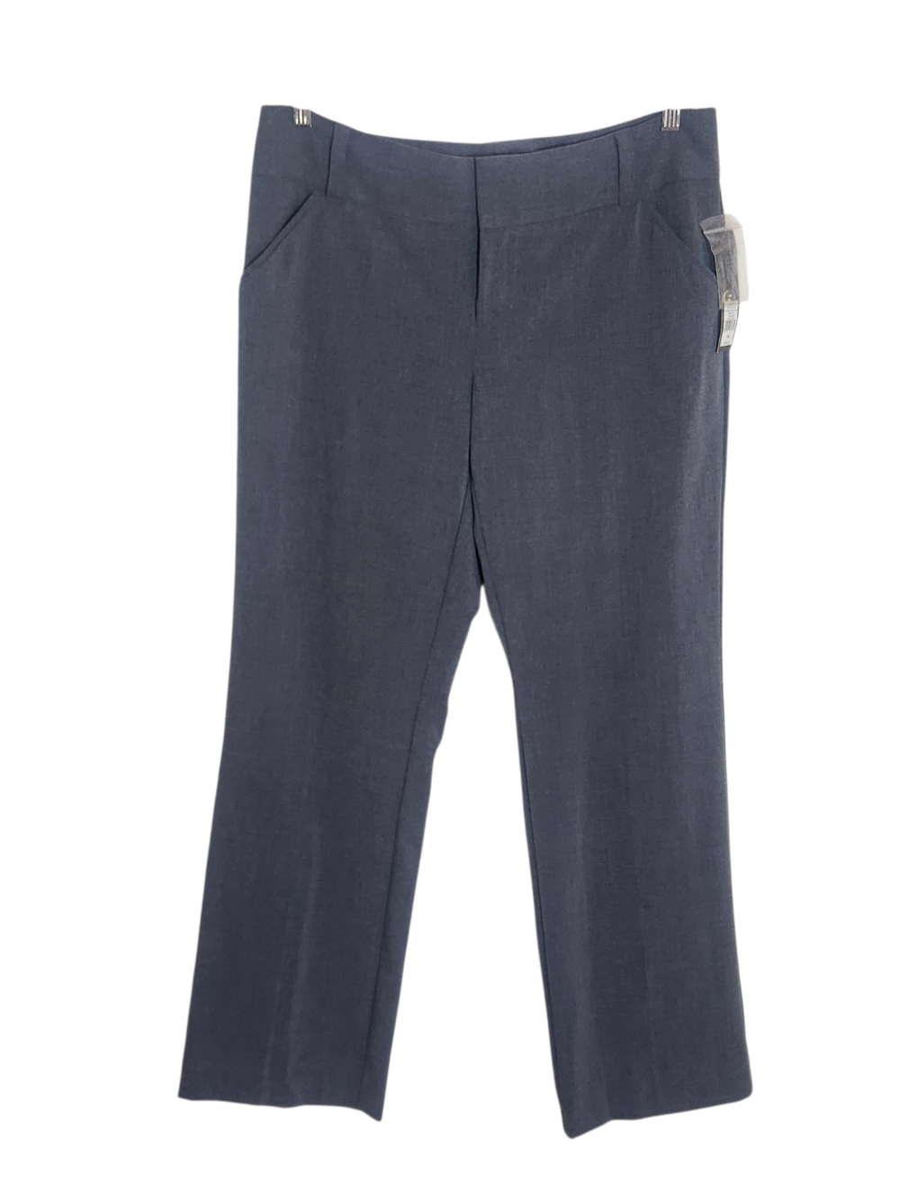 Daisy Fuentes Heathered Grayish Navy Dress Pants Size 14 NWT